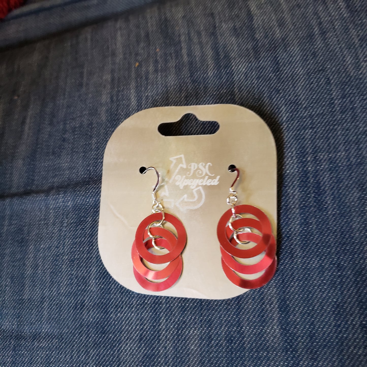 Dr Pepper Rings Earrings by PSC Upcycle