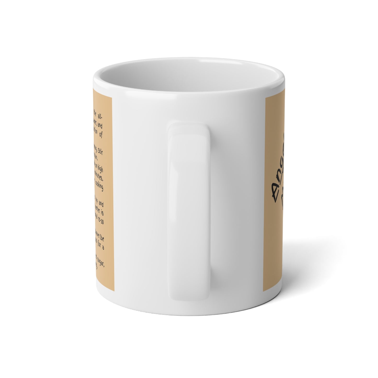 In A Mug - Angle Food Cake Recipe Jumbo Mug, 20oz