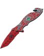 Spider Web Linerlock A/O Red
