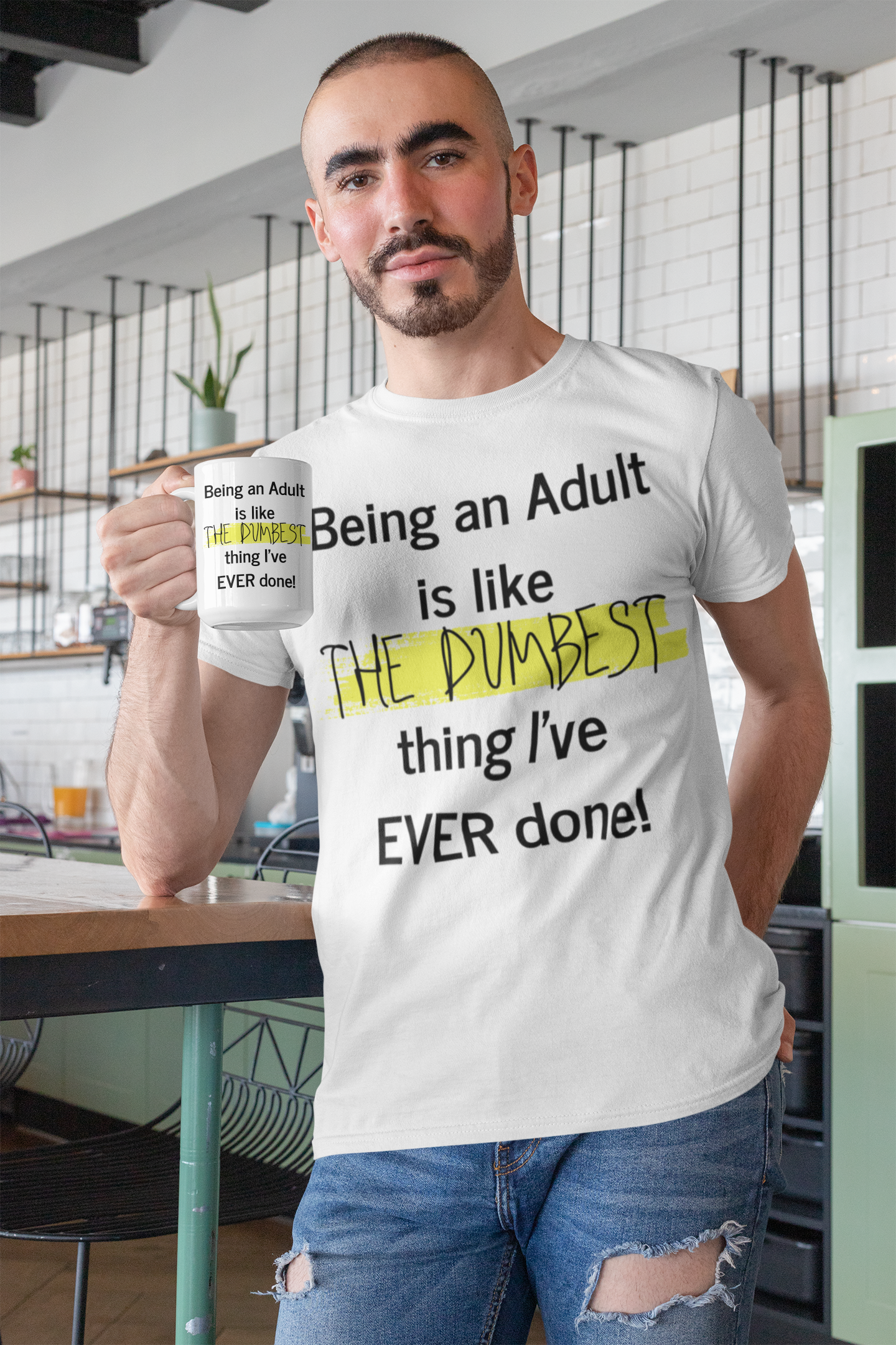 Being an Adult is like The Dumbest Thing I've EVER Done! - Unisex Heavy Cotton Tee - POD