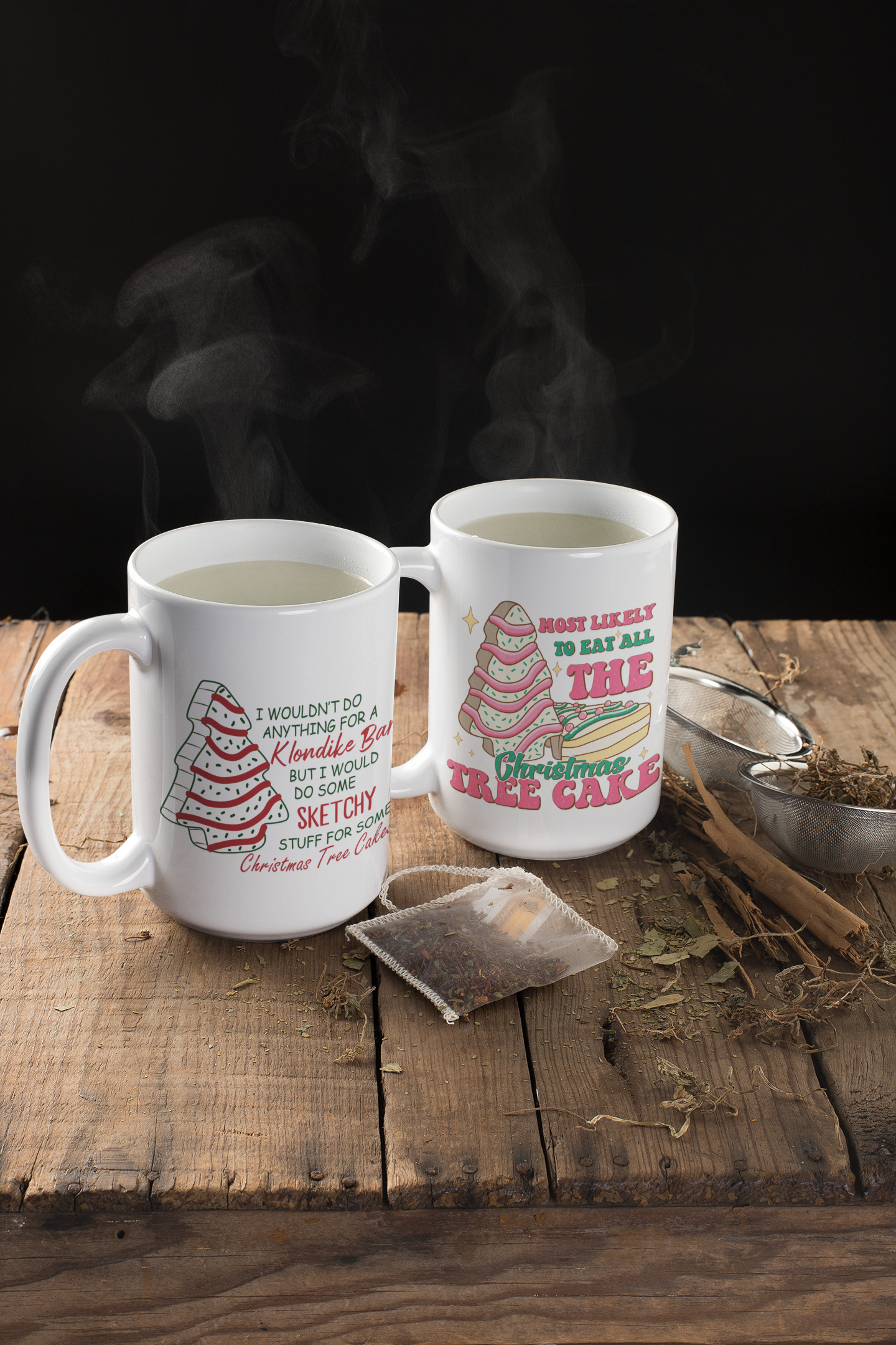 I would do some sketchy things for a Christmas Tree Cake 15 oz Mug