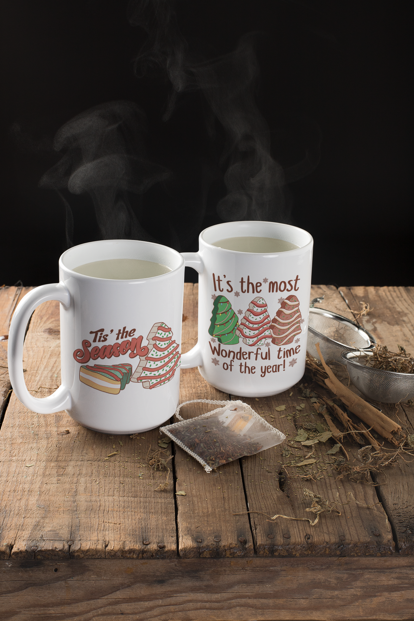 It's the Most Wonderful Time of the Year Christmas Cake 15 oz Mug