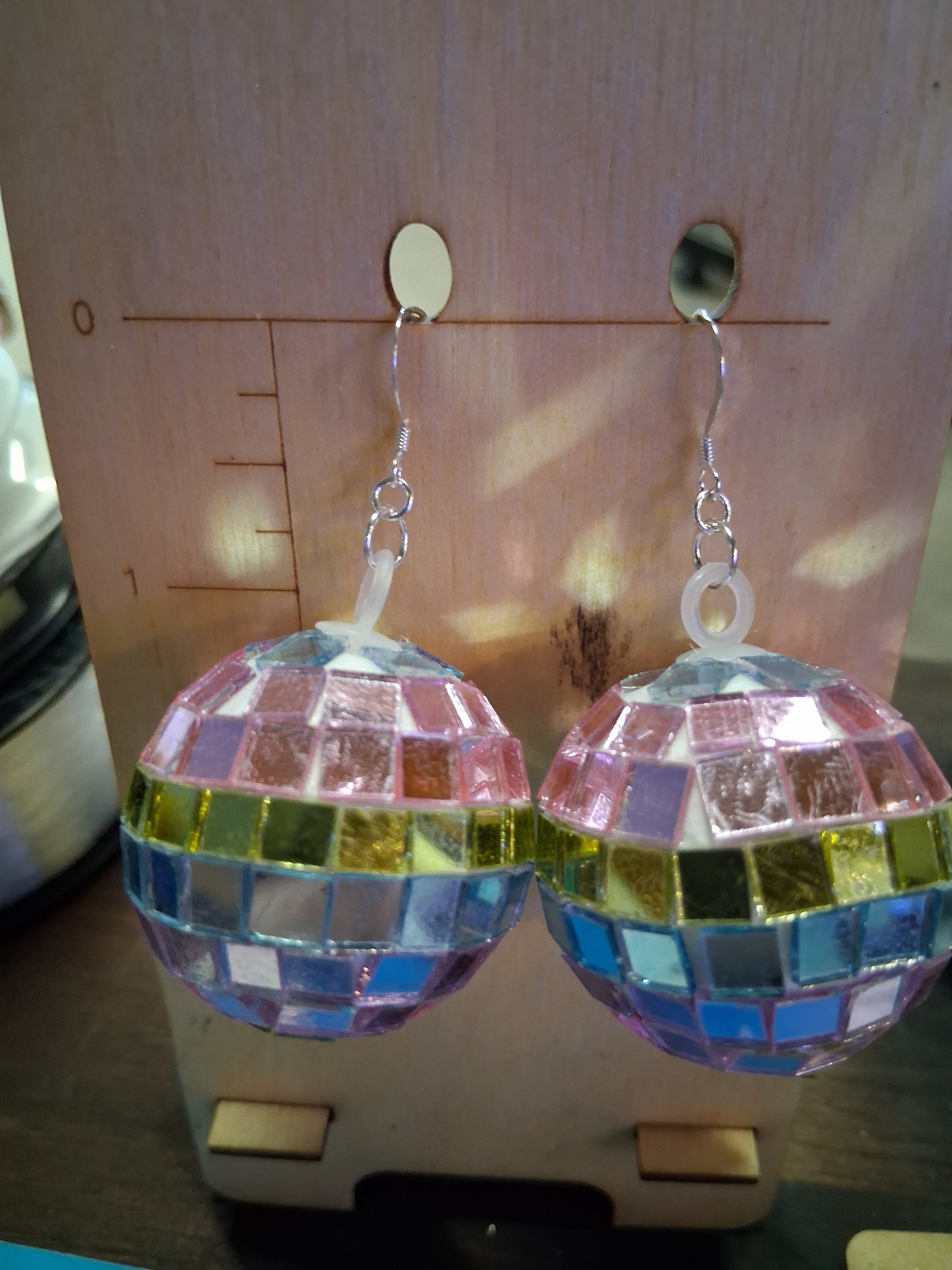 Pastel Disco Ball Earrings