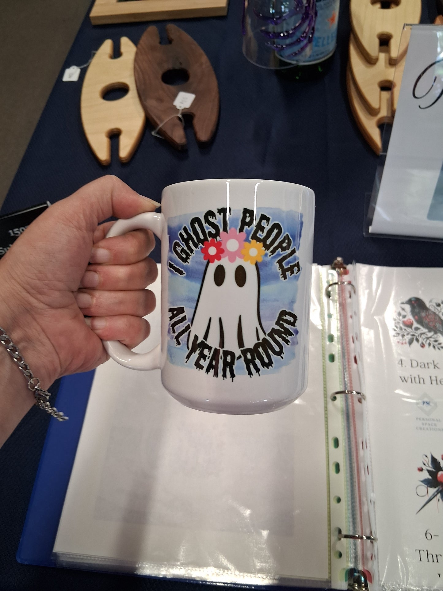 I Ghost People All Year Round Coffee Mug – Funny Halloween Mug, Ghost Gift for Introverts - 15oz mug