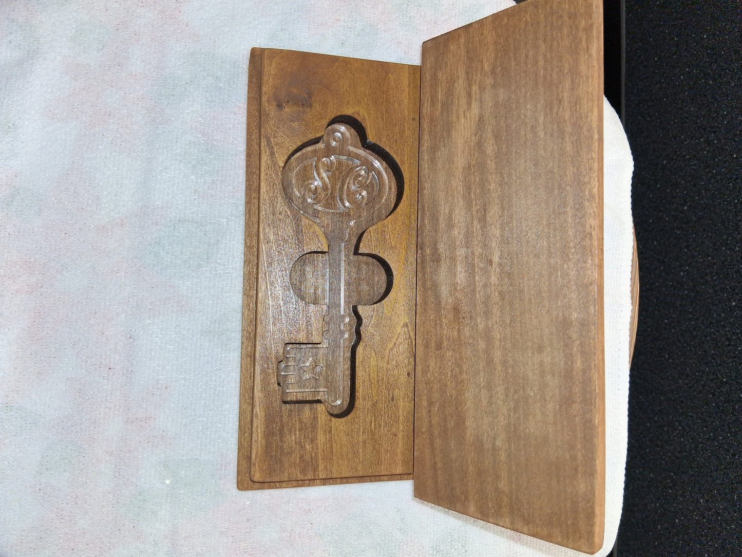 Santa Key with box - for homes without a chimney- can be customized with your family name