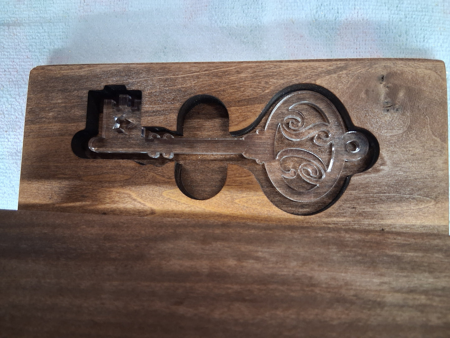 Santa Key with box - for homes without a chimney- can be customized with your family name