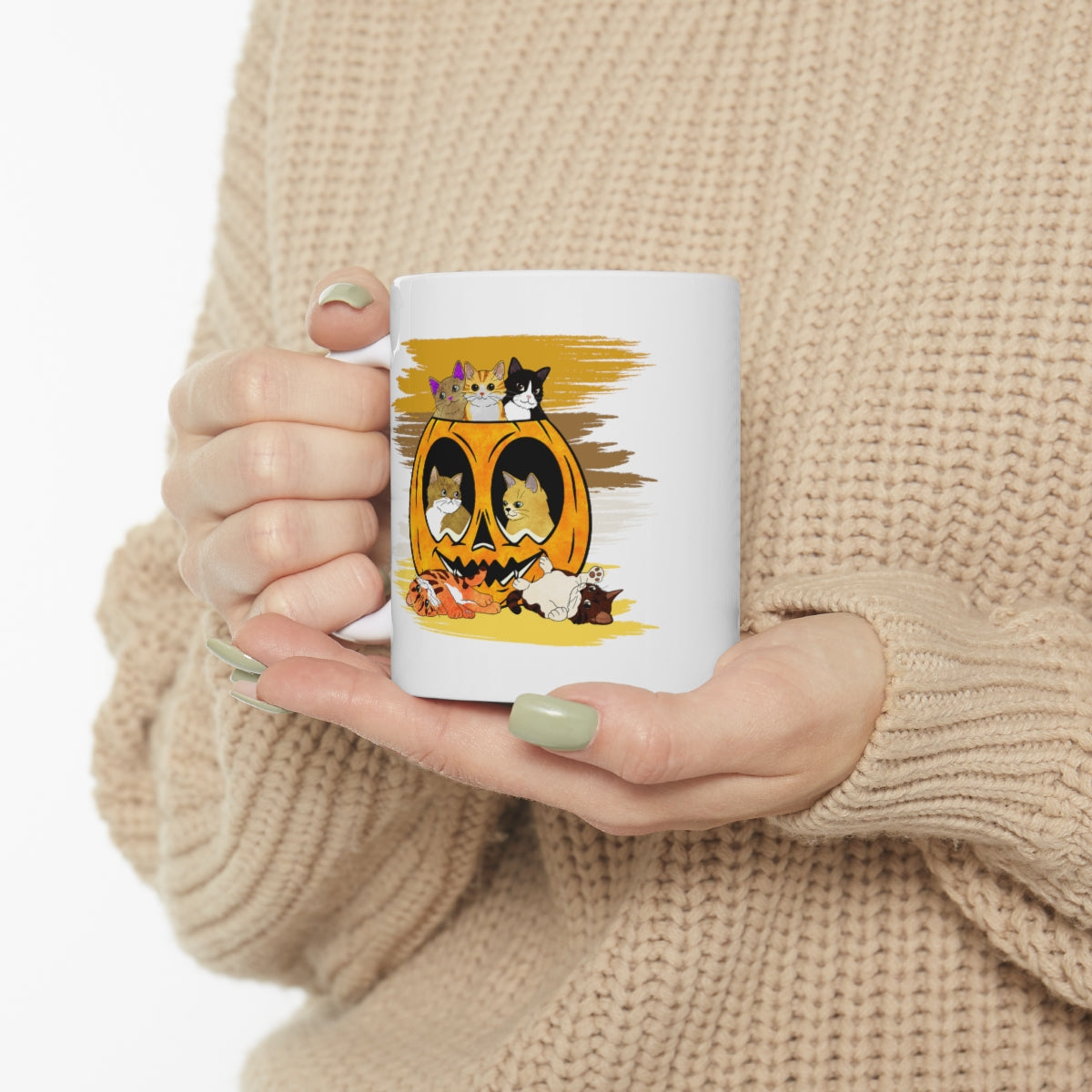 Pumpkin Kitties - POD - Ceramic Mug 11oz
