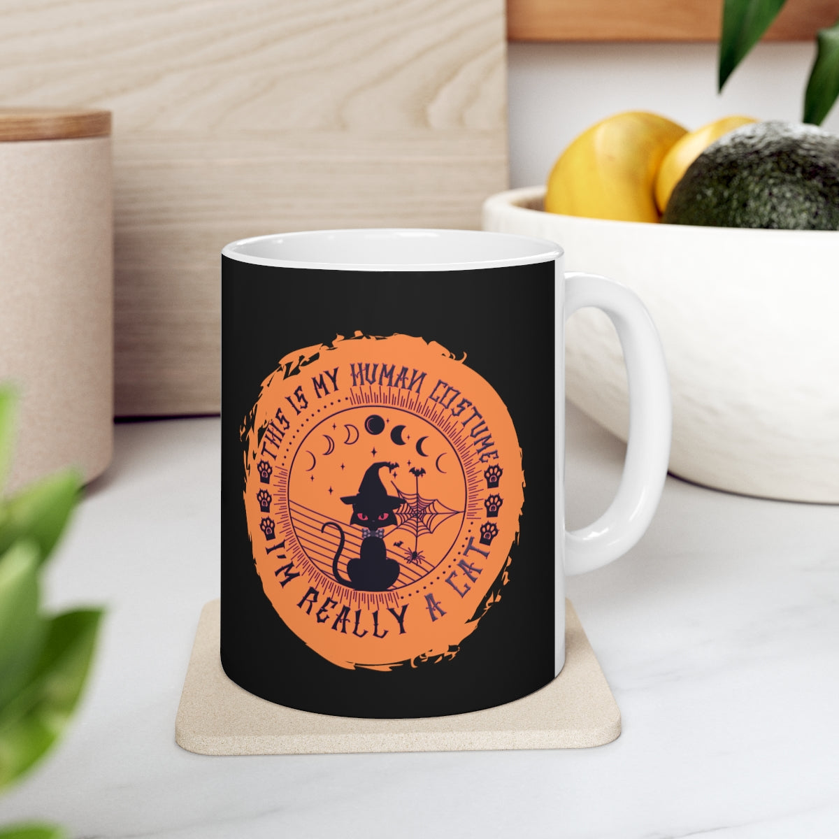 This is My Human Costume, I'm Really a Cat - POD - Ceramic Mug 11oz
