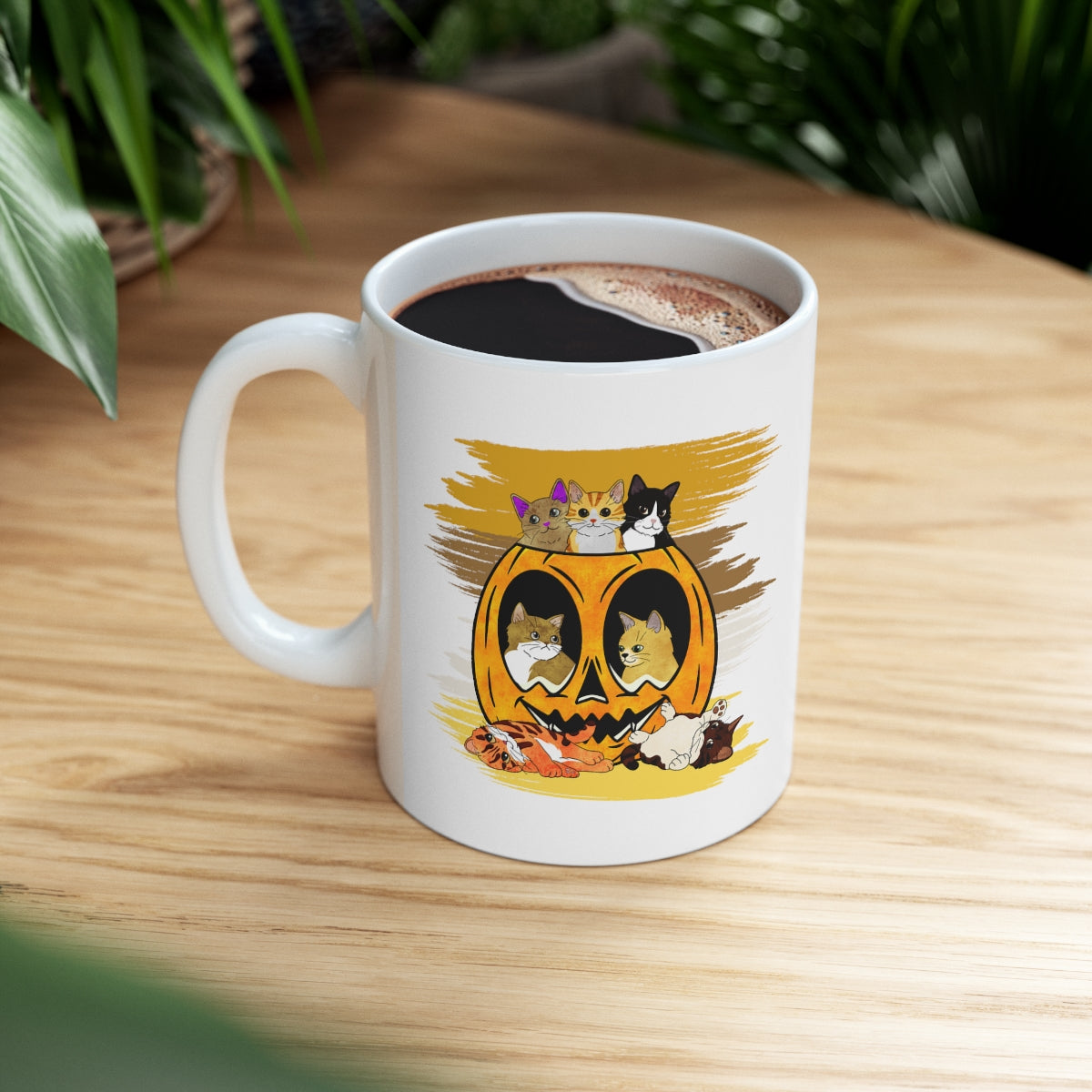 Pumpkin Kitties - POD - Ceramic Mug 11oz