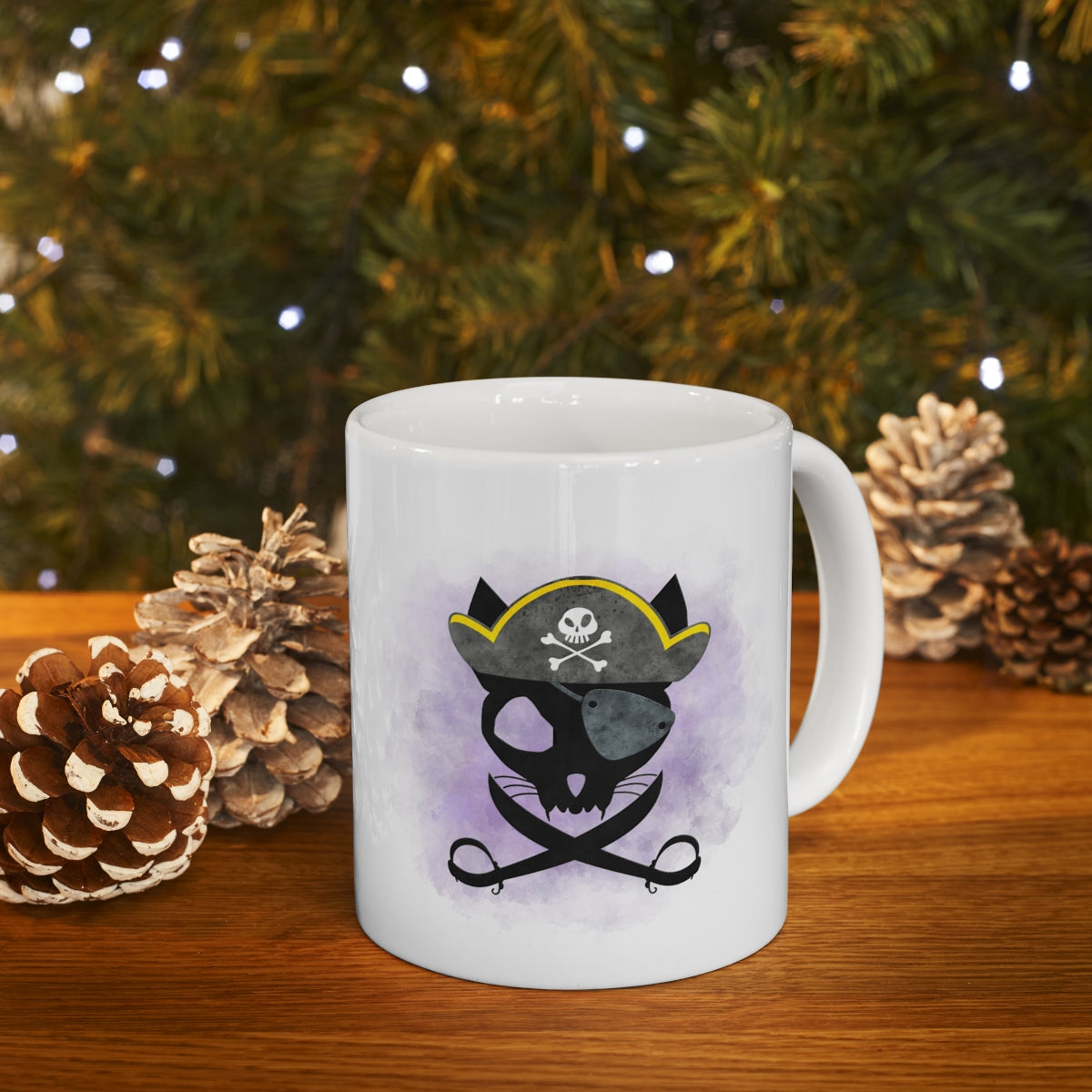 Pirate Kitty - POD - Ceramic Mug 11oz
