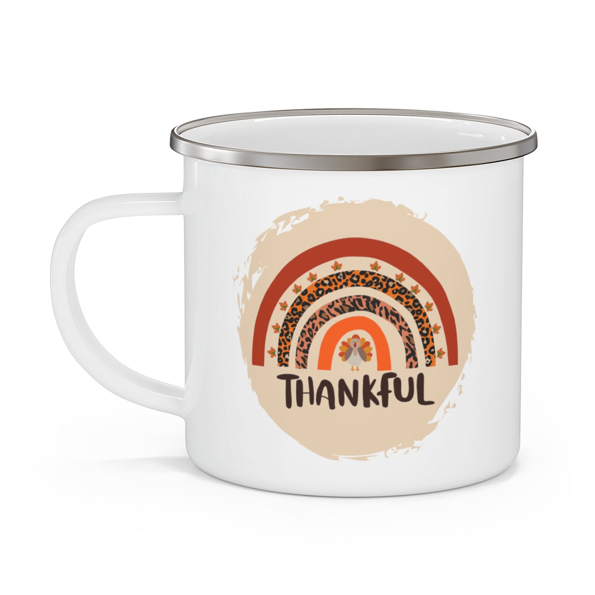Thankful - POD - Enamel Camping Mug - 10.03.2022 Mugshot Monday