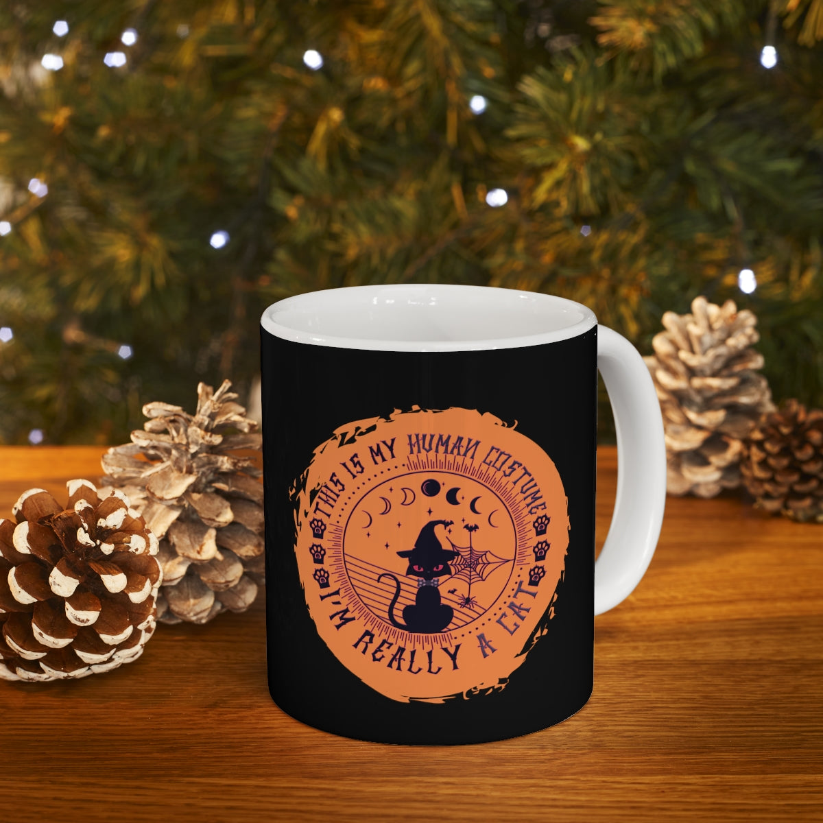 This is My Human Costume, I'm Really a Cat - POD - Ceramic Mug 11oz