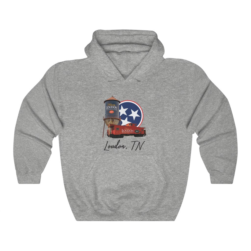 Loudon, TN - Unisex - POD - Hooded Sweatshirt with Pocket
