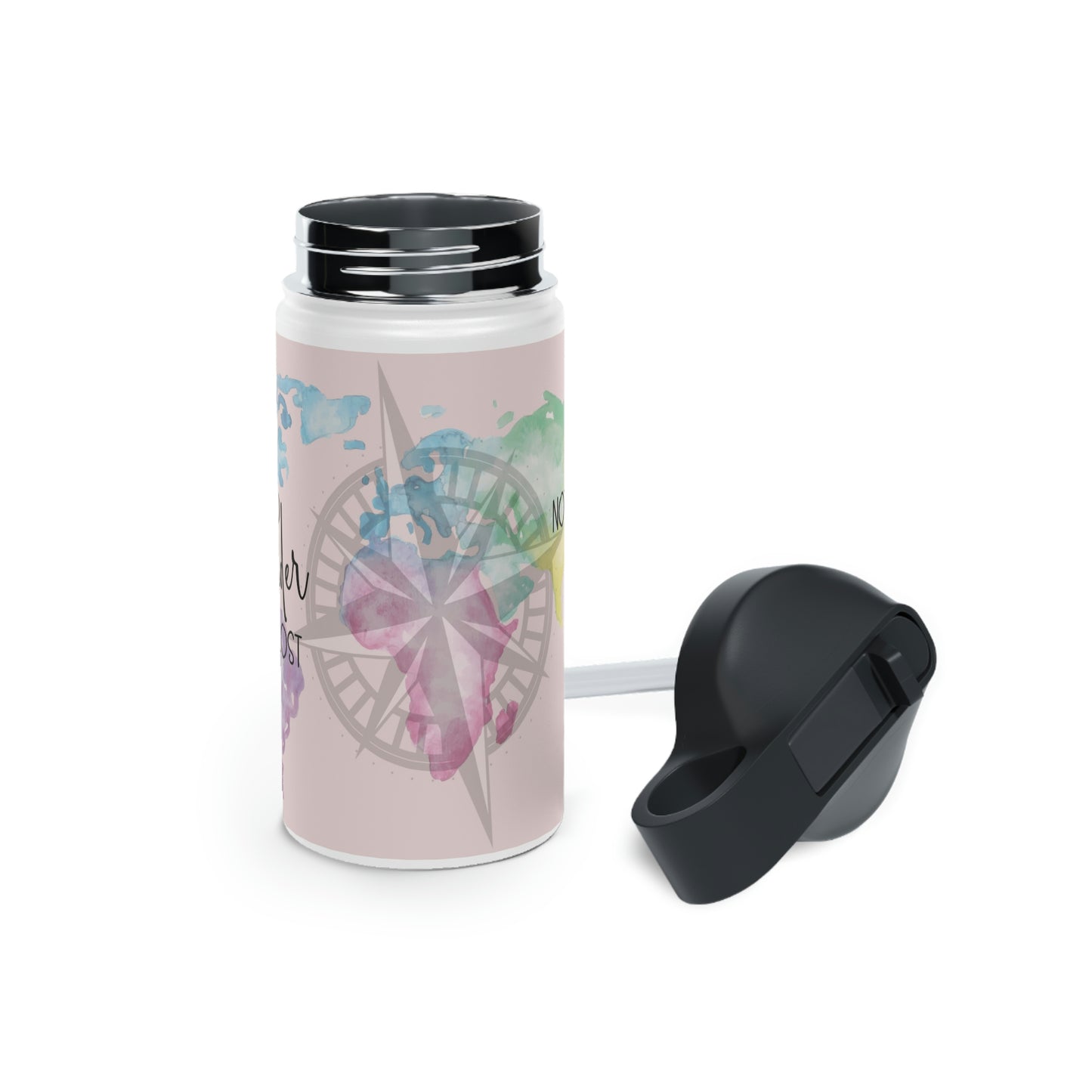 Not All Who Wander Are Lost - POD Stainless Steel Water Bottle, Standard Lid