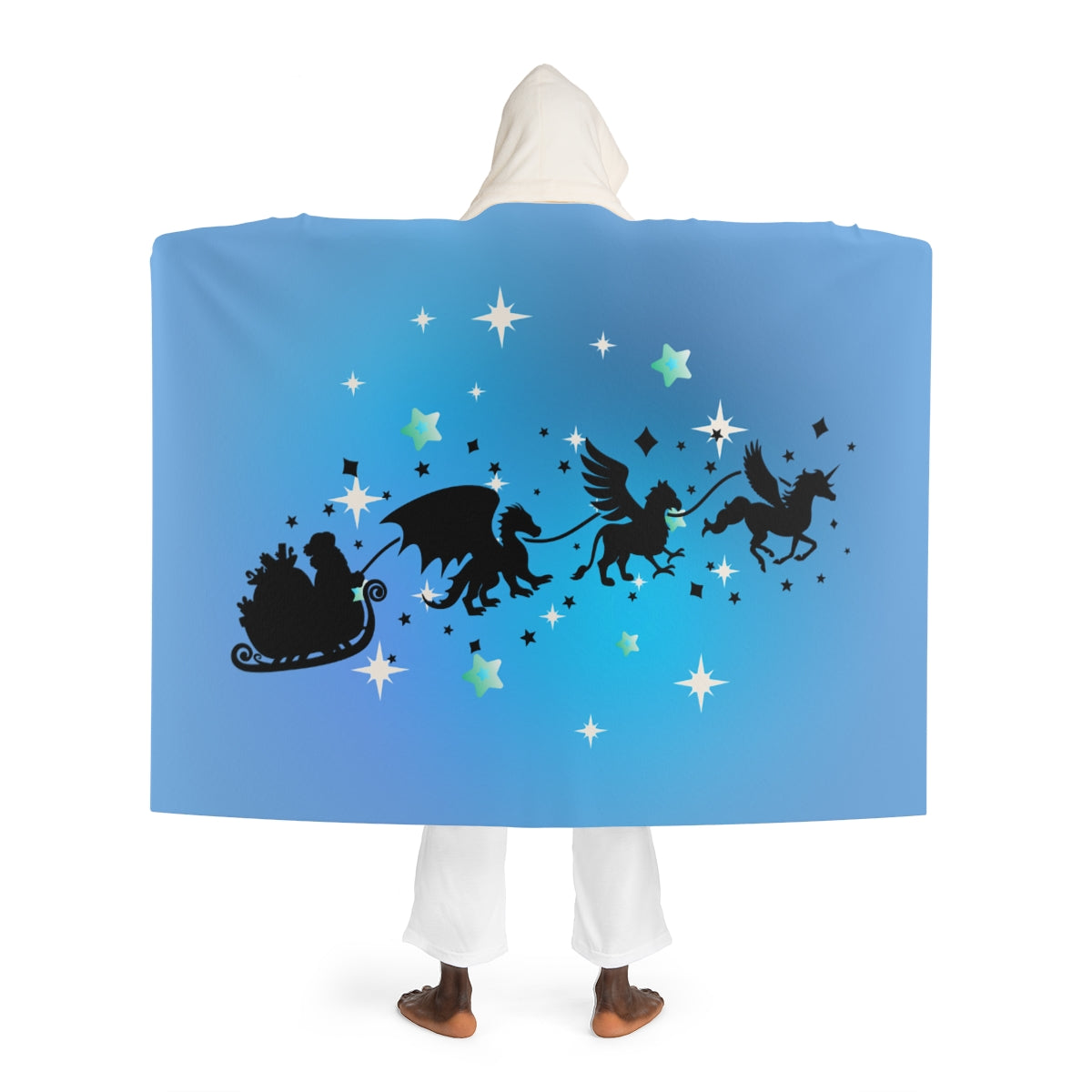 Mythical Santa Sherpa Fleece Blanket