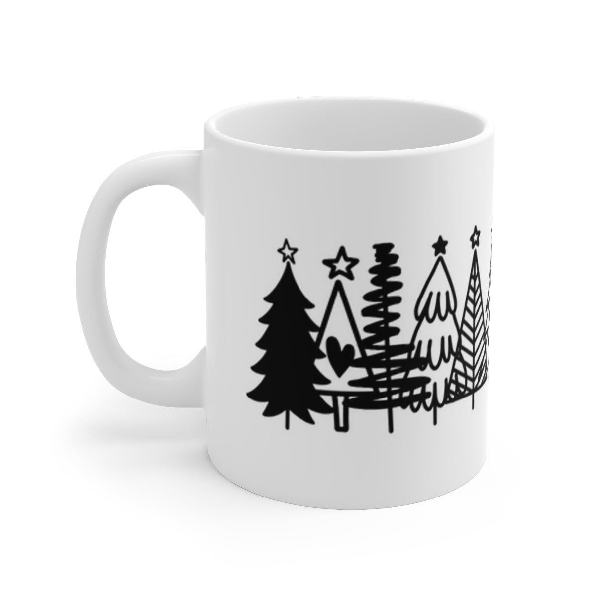 Many Christmas Trees Wrap Around - POD -Ceramic Mug 11oz