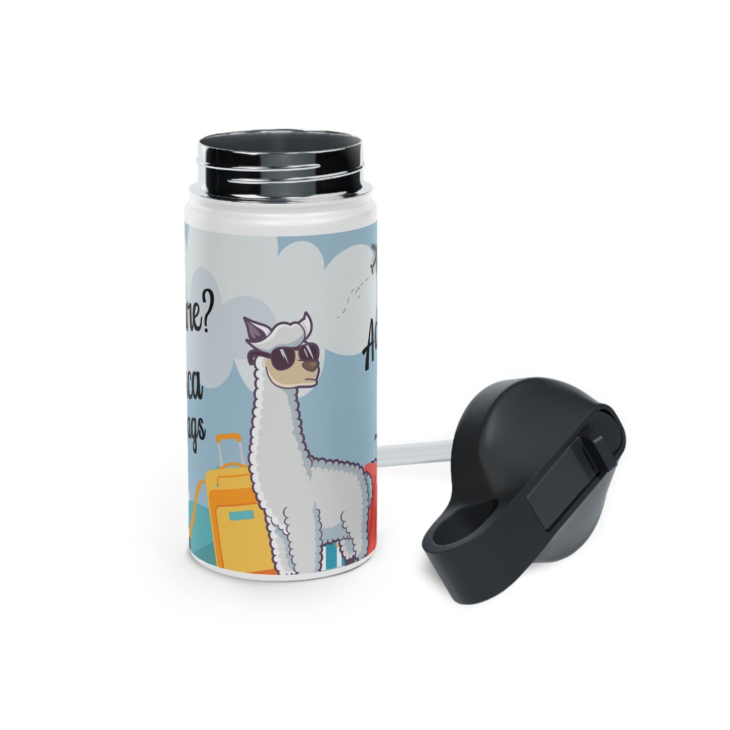 Alpaca My Bags - POD Stainless Steel Water Bottle, Standard Lid