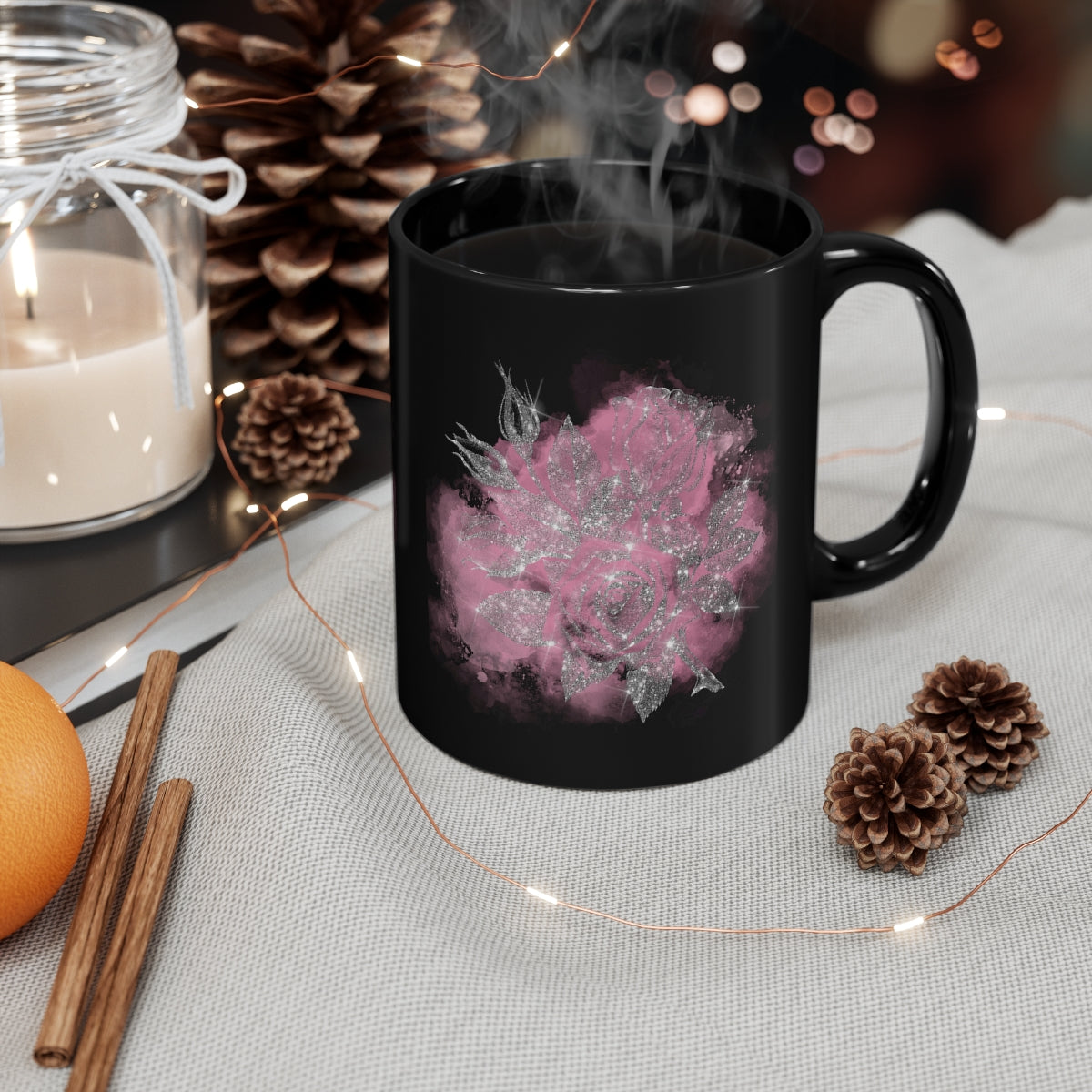 Mugshot Monday 10.10.2022 - POD- Fairytale Rose - 11oz Black Mug