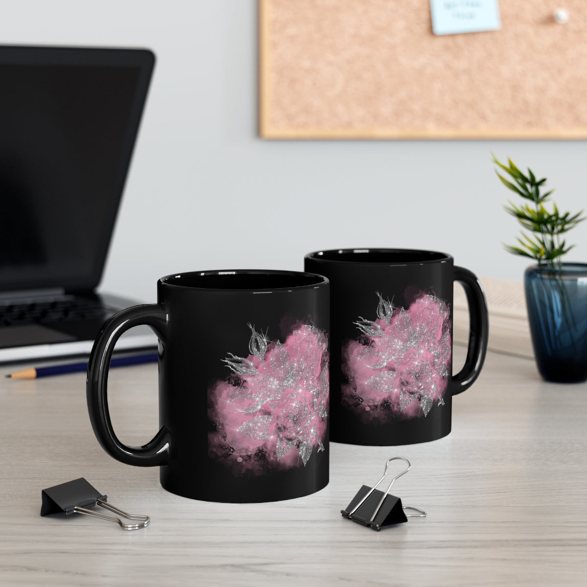 Mugshot Monday 10.10.2022 - POD- Fairytale Rose - 11oz Black Mug