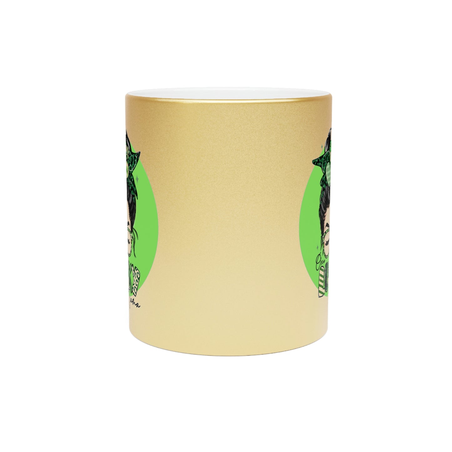 One Lucky Mama - Metallic Mug (Silver or Gold)