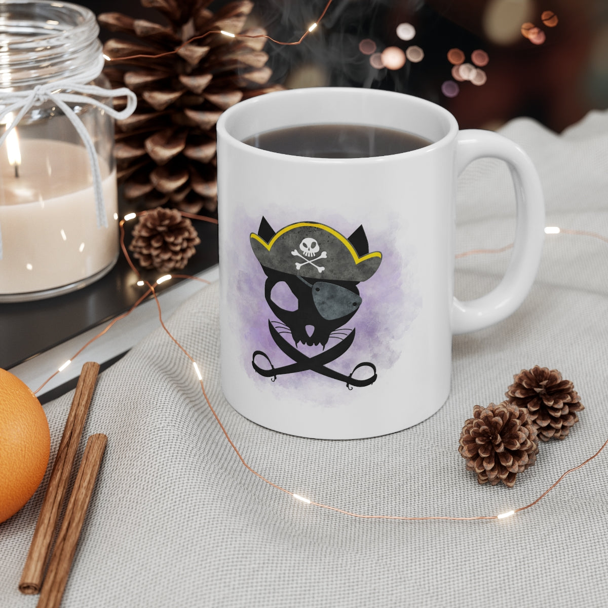 Pirate Kitty - POD - Ceramic Mug 11oz