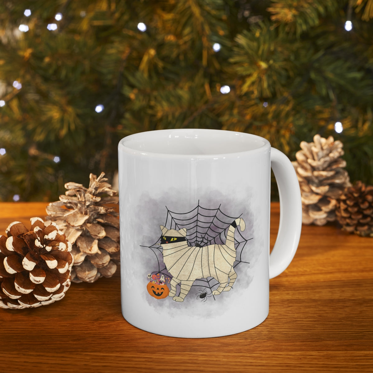 Mummy Kitty - POD - Ceramic Mug 11oz