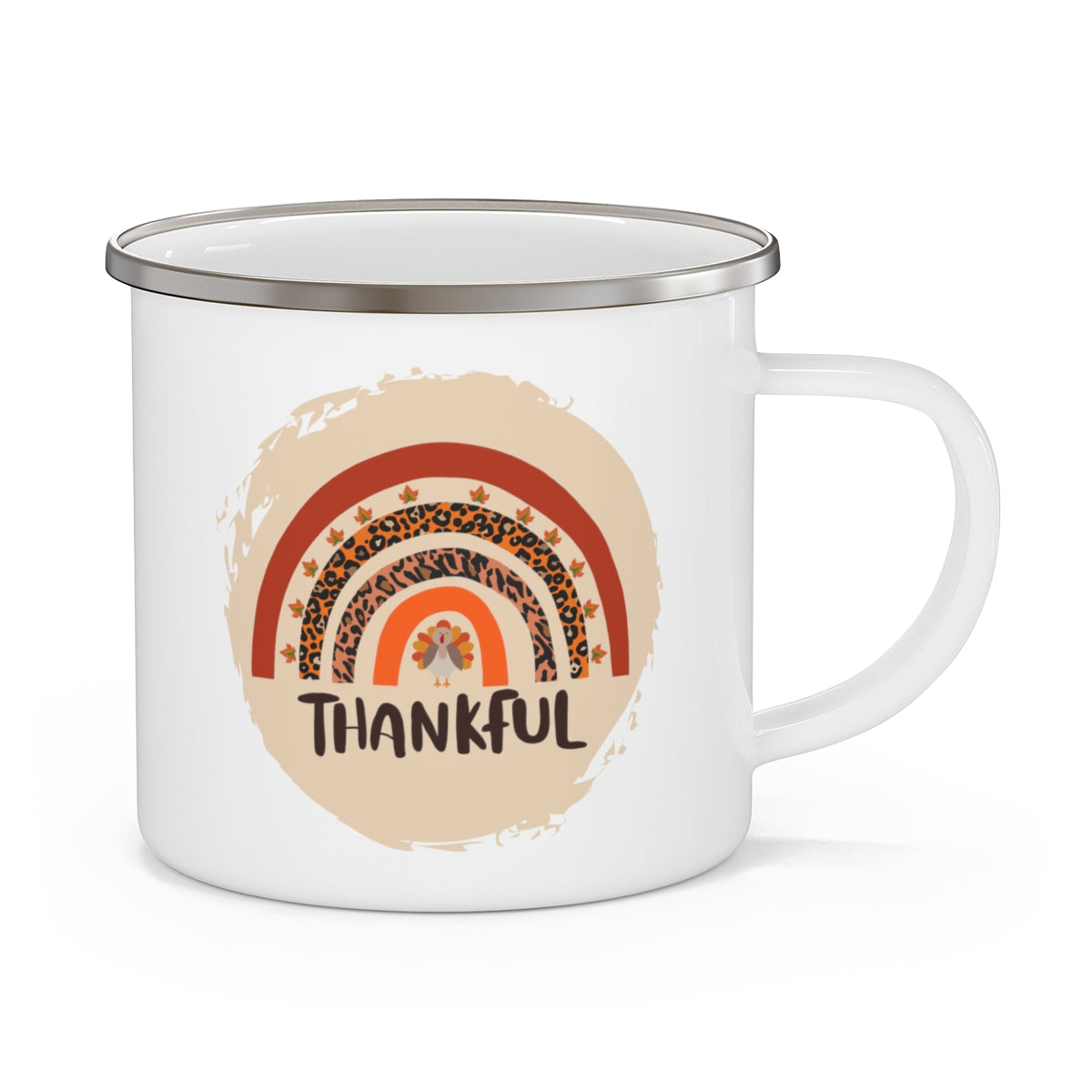 Thankful - POD - Enamel Camping Mug - 10.03.2022 Mugshot Monday