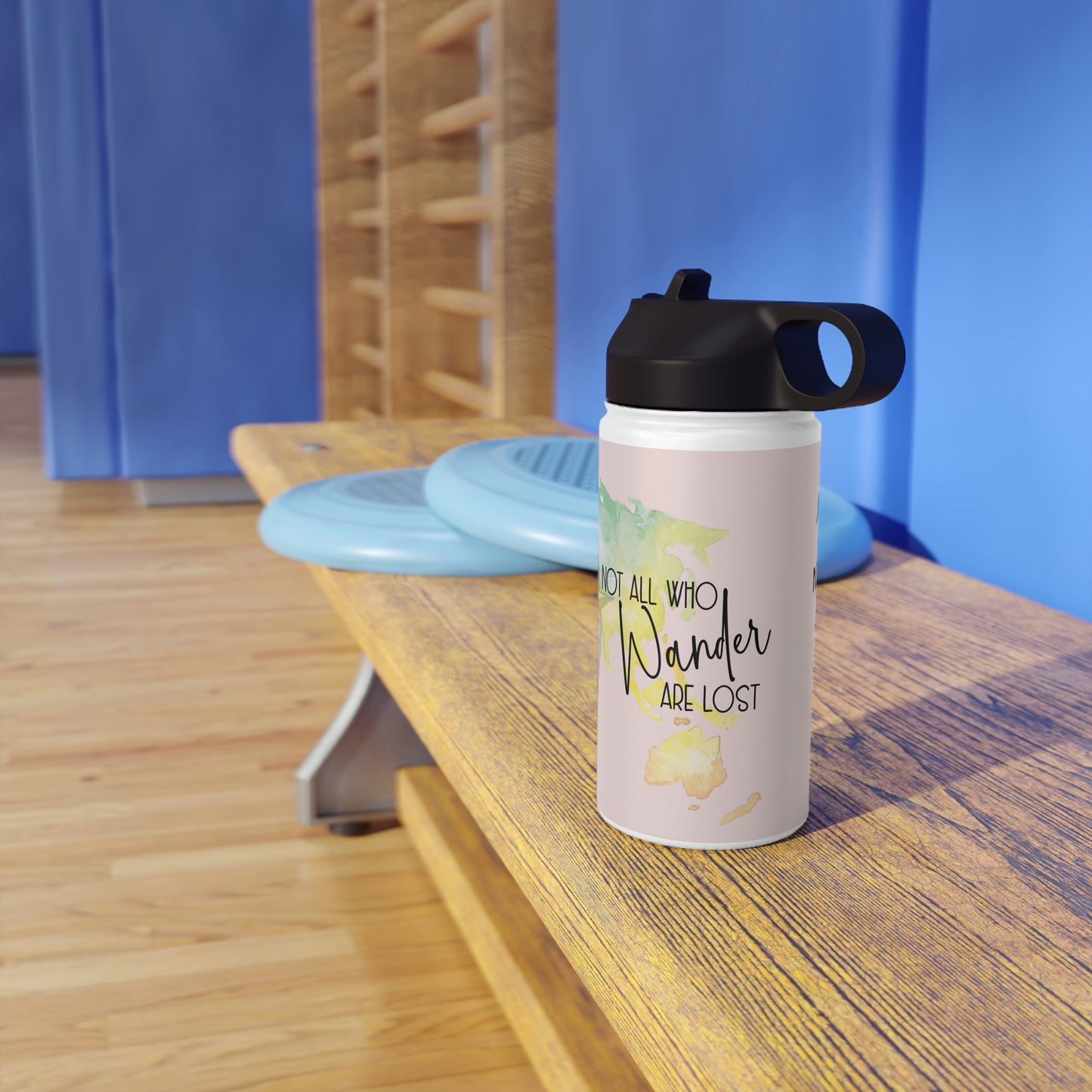 Not All Who Wander Are Lost - POD Stainless Steel Water Bottle, Standard Lid