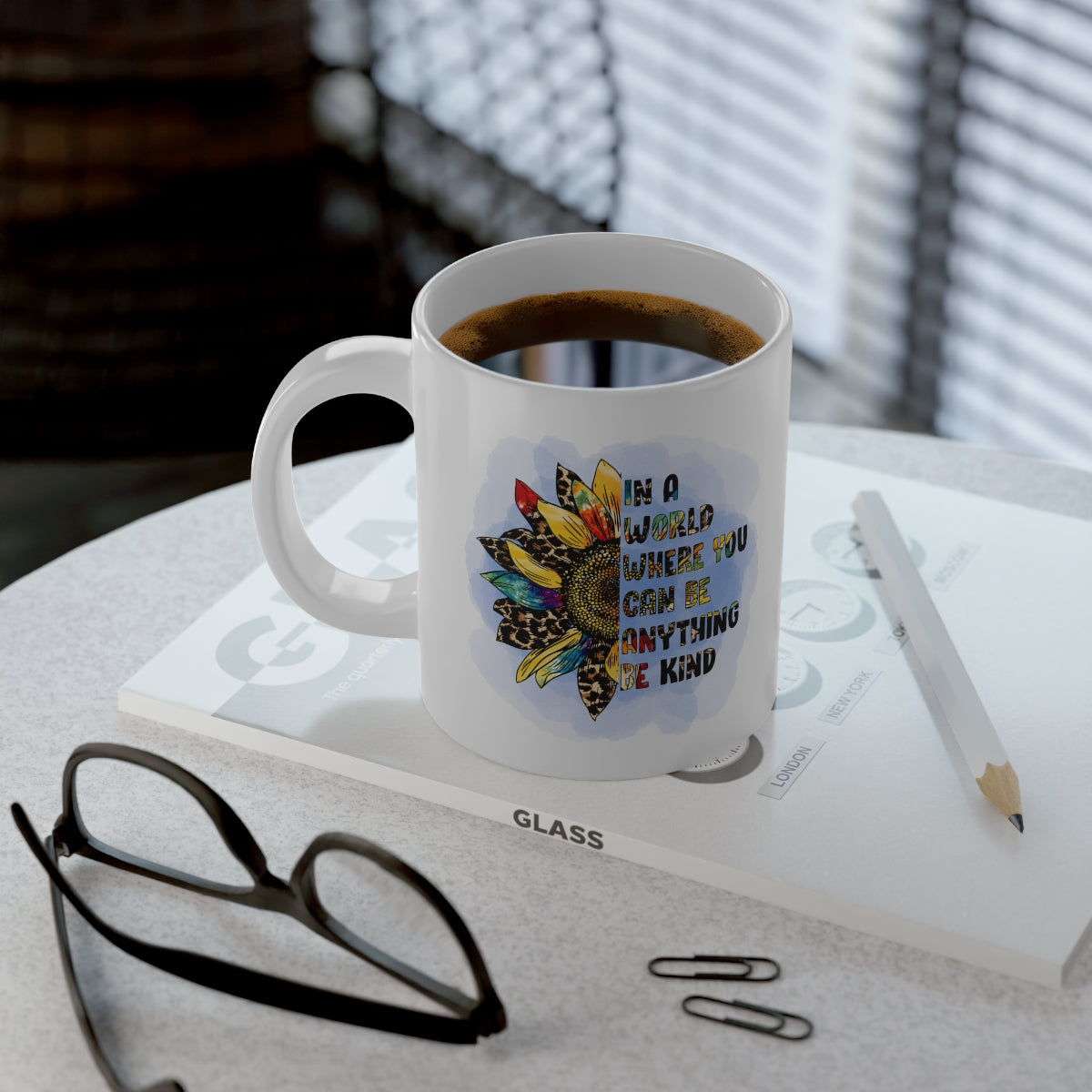 Jumbo "In a World Where You Can Be Anything, Be Kind" Mug, 20oz, POD