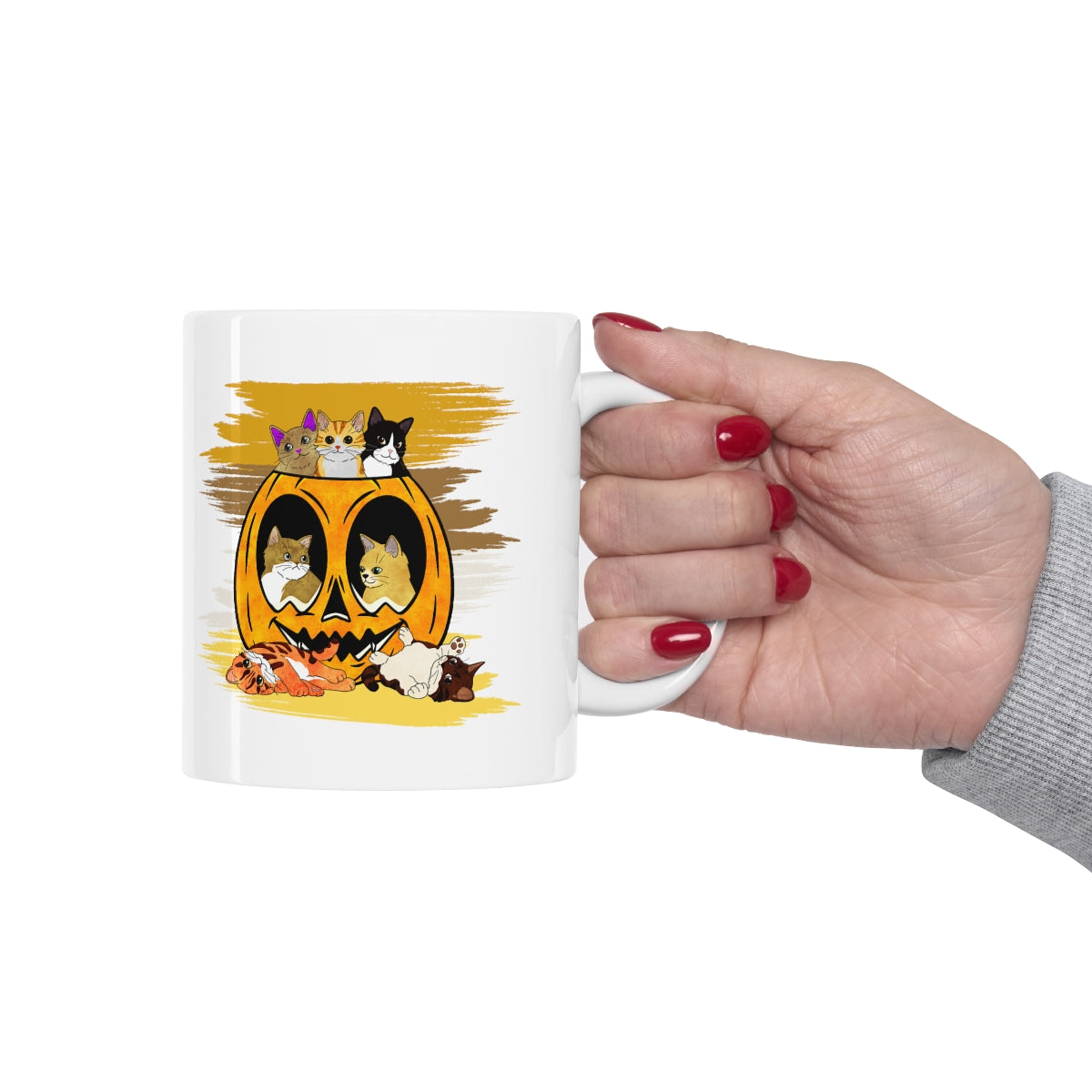 Pumpkin Kitties - POD - Ceramic Mug 11oz
