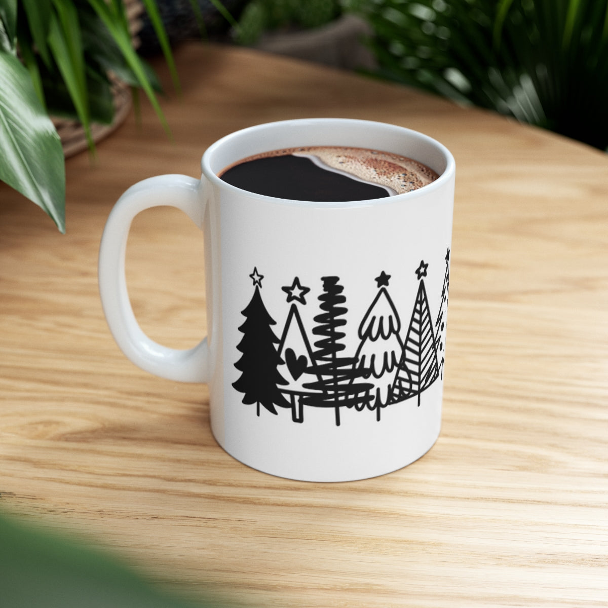 Many Christmas Trees Wrap Around - POD -Ceramic Mug 11oz