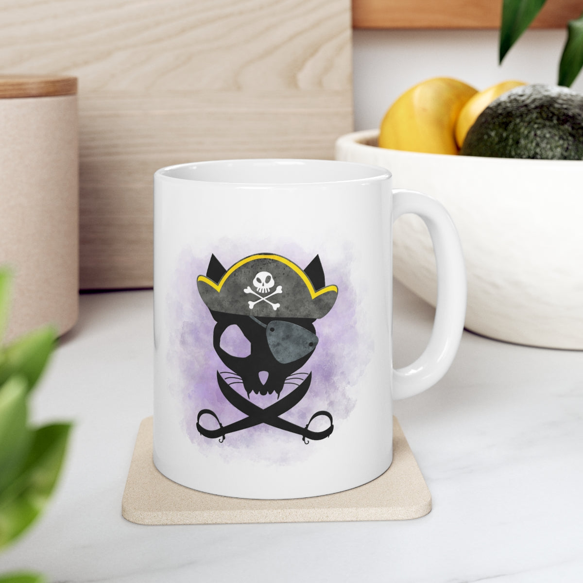 Pirate Kitty - POD - Ceramic Mug 11oz