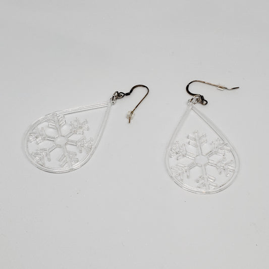 Acrylic Snowflake earrings