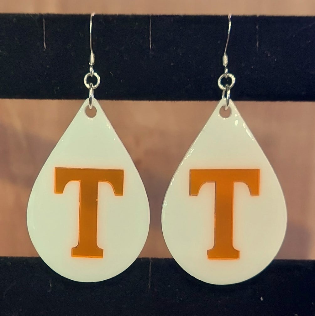 School Spirit Letter Earrings