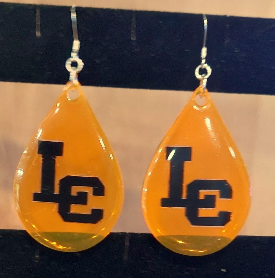 School Spirit Letter Earrings