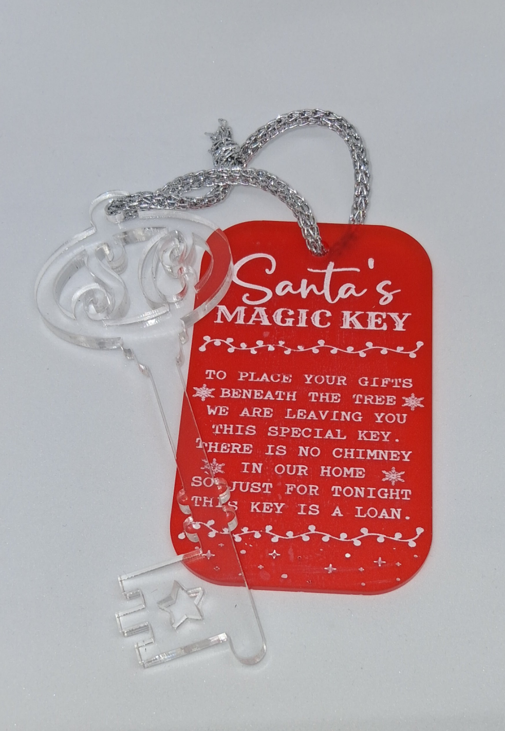 Door-Hanging Santa Key and TagTag – Magic for Chimney-Free Homes