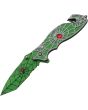Spider Web Linerlock A/O Green