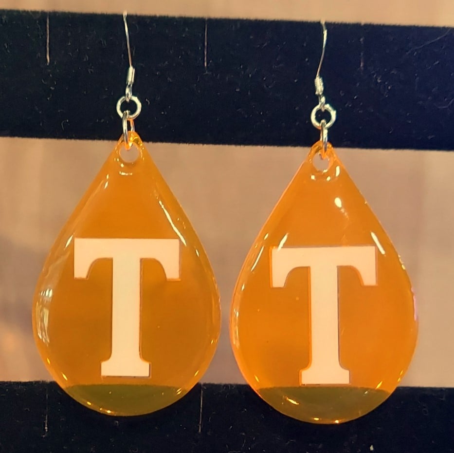 School Spirit Letter Earrings