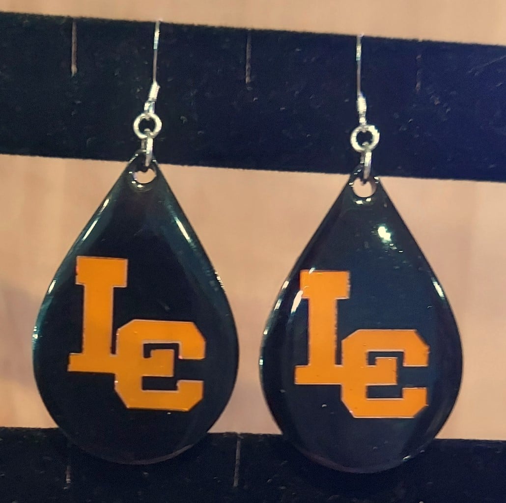 School Spirit Letter Earrings