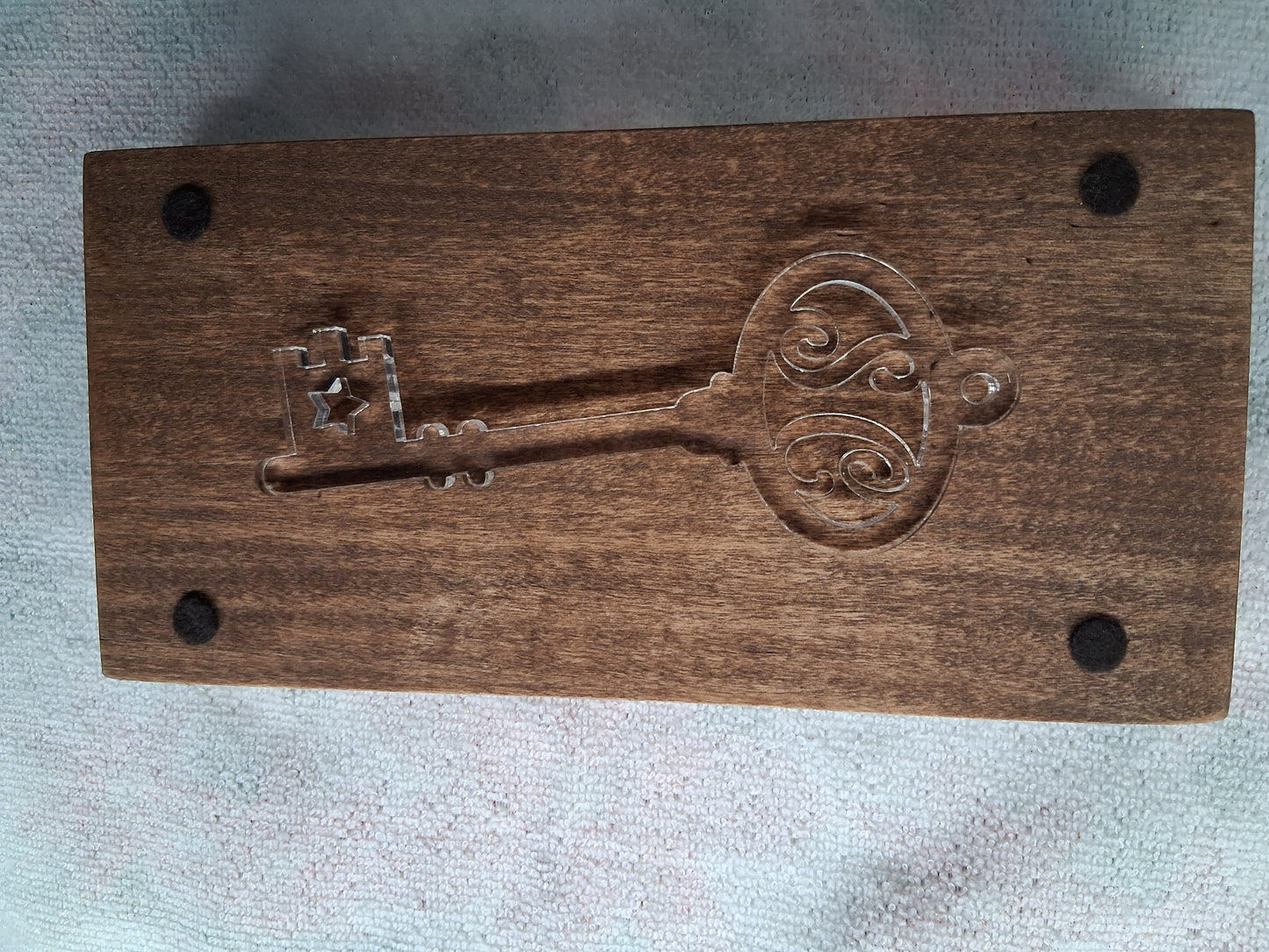 Santa Key with box - for homes without a chimney- can be customized with your family name
