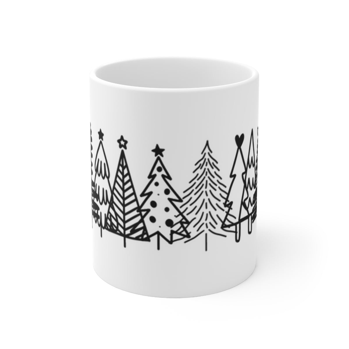 Many Christmas Trees Wrap Around - POD -Ceramic Mug 11oz