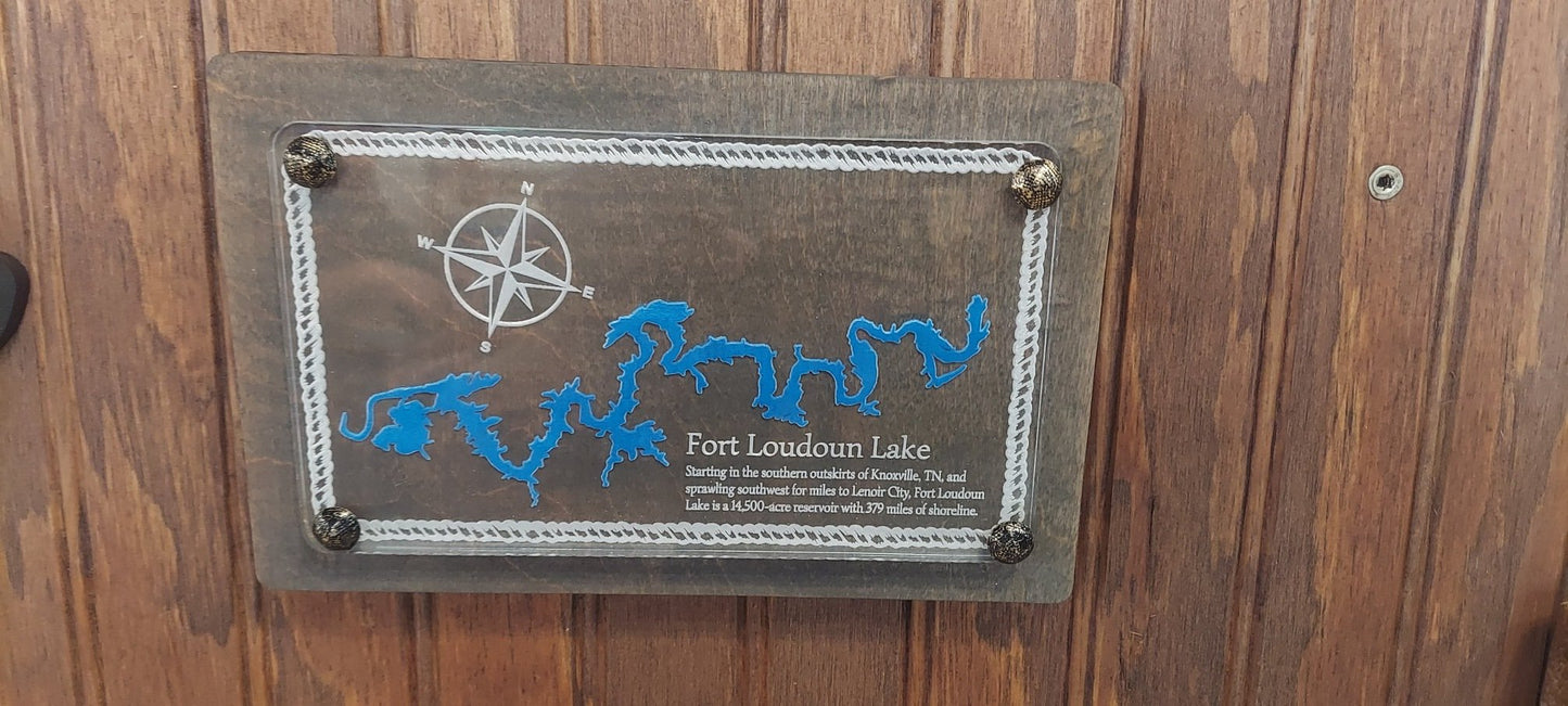 Fort Loudon Lake Wall Décor 4x7 inch