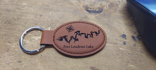 Fort Loudon Lake Laser Engraved Key Chain