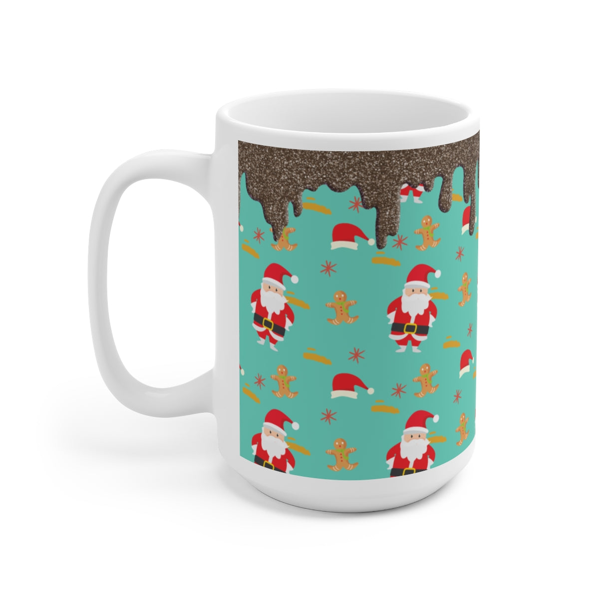 Santa Hats and Cocoa - POD - Big Ceramic Mug 15oz