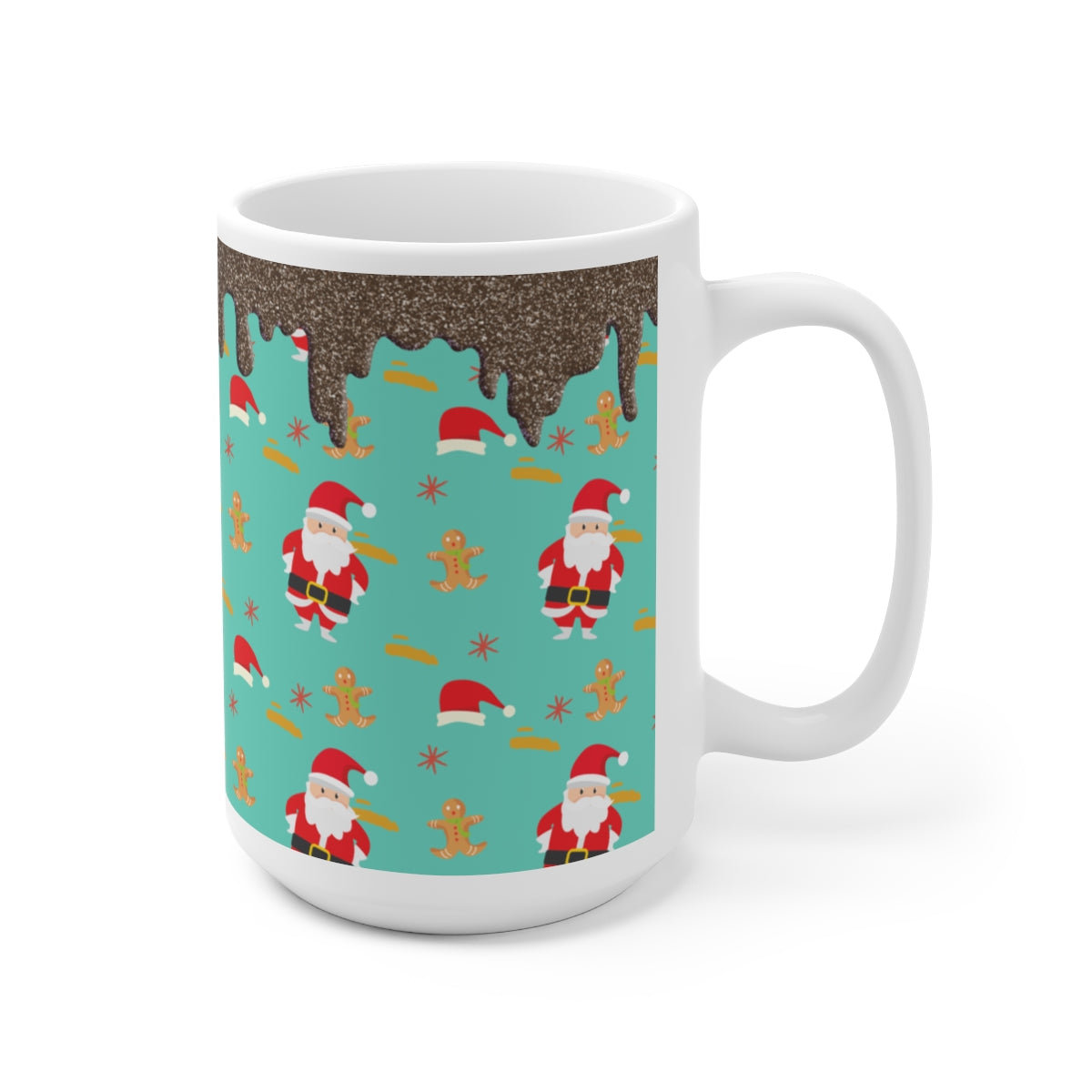 Santa Hats and Cocoa - POD - Big Ceramic Mug 15oz