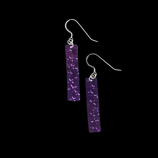 Star Bar Upcycled Earrings